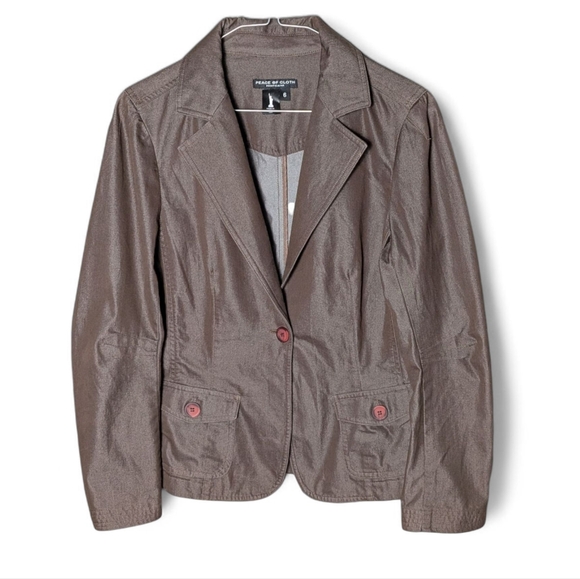 Peace of Cloth Tailored Blazer Panticular Espresso Brown Capsule Wardrobe USA - Picture 2 of 16